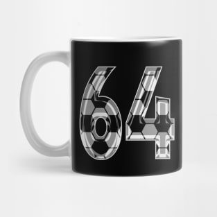 Soccer Number 64 Soccer Jersey #64 Soccer Mom Player Fan Mug